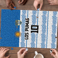 Argentina Rugby Custom Puzzle Los Pumas Jaguar Race Style - Wonder Print Shop