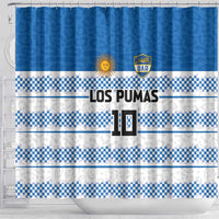 Argentina Rugby Custom Shower Curtain Los Pumas Jaguar Race Style - Wonder Print Shop