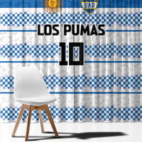 Argentina Rugby Custom Window Curtain Los Pumas Jaguar Race Style - Wonder Print Shop