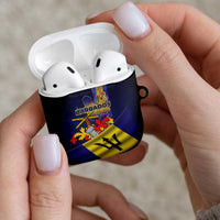Barbados Independence Day AirPods Case Coat of Arms with Freedom Emblems - Wonder Print Shop