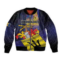 Barbados Independence Day Bomber Jacket Coat of Arms with Freedom Emblems - Wonder Print Shop