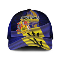 Barbados Independence Day Classic Cap Coat of Arms with Freedom Emblems - Wonder Print Shop