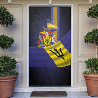Barbados Independence Day Door Cover Coat of Arms with Freedom Emblems - Wonder Print Shop