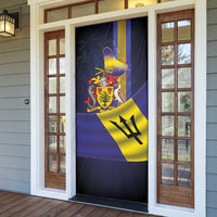 Barbados Independence Day Door Cover Coat of Arms with Freedom Emblems - Wonder Print Shop