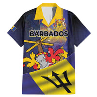 Barbados Independence Day Family Matching Mermaid Dress and Hawaiian Shirt Coat of Arms with Freedom Emblems - Wonder Print Shop