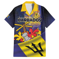 Barbados Independence Day Family Matching Puletasi and Hawaiian Shirt Coat of Arms with Freedom Emblems - Wonder Print Shop