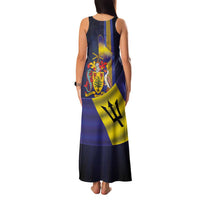Barbados Independence Day Family Matching Tank Maxi Dress and Hawaiian Shirt Coat of Arms with Freedom Emblems - Wonder Print Shop