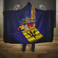 Barbados Independence Day Hooded Blanket Coat of Arms with Freedom Emblems - Wonder Print Shop