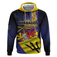 Barbados Independence Day Hoodie Coat of Arms with Freedom Emblems - Wonder Print Shop