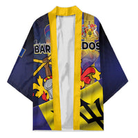 Barbados Independence Day Kimono Coat of Arms with Freedom Emblems - Wonder Print Shop