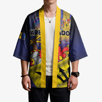 Barbados Independence Day Kimono Coat of Arms with Freedom Emblems - Wonder Print Shop