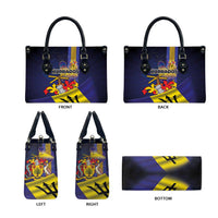 Barbados Independence Day Leather Bag Coat of Arms with Freedom Emblems - Wonder Print Shop