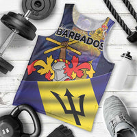 Barbados Independence Day Men Tank Top Coat of Arms with Freedom Emblems - Wonder Print Shop