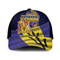 Barbados Independence Day Mesh Trucker Cap Coat of Arms with Freedom Emblems - Wonder Print Shop