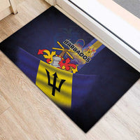 Barbados Independence Day Rubber Doormat Coat of Arms with Freedom Emblems - Wonder Print Shop