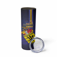 Barbados Independence Day Skinny Tumbler Coat of Arms with Freedom Emblems - Wonder Print Shop