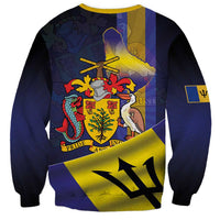 Barbados Independence Day Sweatshirt Coat of Arms with Freedom Emblems - Wonder Print Shop
