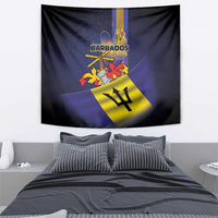 Barbados Independence Day Tapestry Coat of Arms with Freedom Emblems - Wonder Print Shop