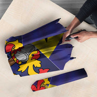 Barbados Independence Day Umbrella Coat of Arms with Freedom Emblems - Wonder Print Shop