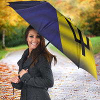 Barbados Independence Day Umbrella Coat of Arms with Freedom Emblems - Wonder Print Shop