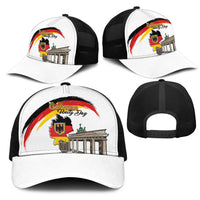 German Unity Day Mesh Trucker Cap Deutschland-Brandenburg Gate with Map