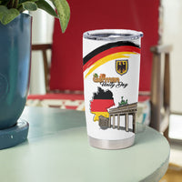 German Unity Day Tumbler Cup Deutschland-Brandenburg Gate with Map