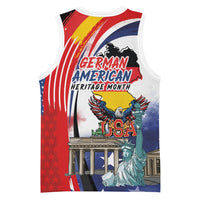 German American Heritage Month Basketball Jersey USA Bald Eagle with Brandenburg Gate