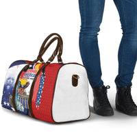 German American Heritage Month Travel Bag USA Bald Eagle with Brandenburg Gate