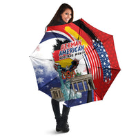 German American Heritage Month Umbrella USA Bald Eagle with Brandenburg Gate