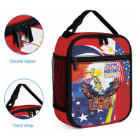 Filipino American History Month Lunch Bag USA with Elements of Philippines Design