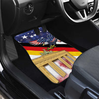 German American Heritage Month Car Mats United States Eagle and Brandenburg Gate with National Flag - Wonder Print Shop