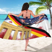 German American Heritage Month Sarong United States Eagle and Brandenburg Gate with National Flag - Wonder Print Shop