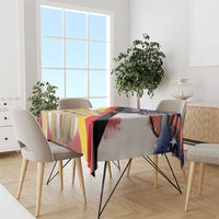 German American Heritage Month Tablecloth United States Eagle and Brandenburg Gate with National Flag - Wonder Print Shop