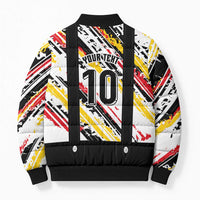 Custom German Football Bomber Puffer Jacket Die Mannschaft-Lederhosen Costume Style - Wonder Print Shop