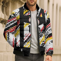 Custom German Football Bomber Puffer Jacket Die Mannschaft-Lederhosen Costume Style - Wonder Print Shop