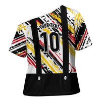 Custom German Football Cross Shoulder Shirt Die Mannschaft-Lederhosen Costume Style - Wonder Print Shop