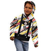 Custom German Football Kid Hoodie Die Mannschaft-Lederhosen Costume Style - Wonder Print Shop