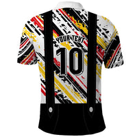 Custom German Football Polo Shirt Die Mannschaft-Lederhosen Costume Style - Wonder Print Shop