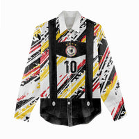 Custom German Football Women Casual Shirt Die Mannschaft-Lederhosen Costume Style - Wonder Print Shop
