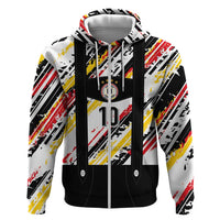 Custom German Football Zip Hoodie Die Mannschaft-Lederhosen Costume Style - Wonder Print Shop