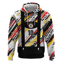 Custom German Football Zip Hoodie Die Mannschaft-Lederhosen Costume Style - Wonder Print Shop