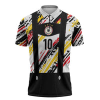 Custom German Football Zipper Polo Shirt Die Mannschaft-Lederhosen Costume Style - Wonder Print Shop