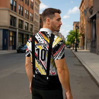 Custom German Football Zipper Polo Shirt Die Mannschaft-Lederhosen Costume Style - Wonder Print Shop