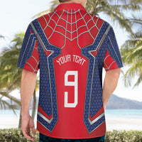Custom Spider Hero Costume Hawaiian Shirt - Wonder Print Shop