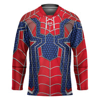Custom Spider Hero Costume Hockey Jersey - Wonder Print Shop
