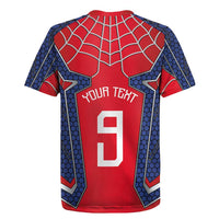Custom Spider Hero Costume Rugby Jersey - Wonder Print Shop