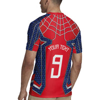 Custom Spider Hero Costume Rugby Jersey - Wonder Print Shop