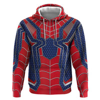 Custom Spider Hero Costume Zip Hoodie - Wonder Print Shop
