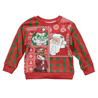 Australian Christmas Kid Ugly Christmas Sweater - Santa Koala Kangaroo and Holiday Cheer - Wonder Print Shop