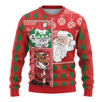 Australian Christmas Ugly Christmas Sweater - Santa Koala Kangaroo and Holiday Cheer - Wonder Print Shop